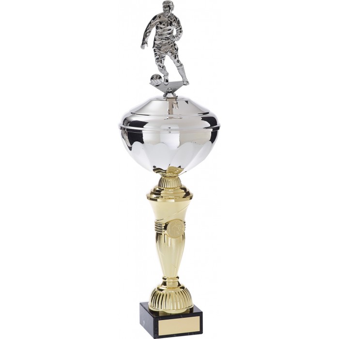 FOOTBALL PLAQUE  METAL TROPHY  - AVAILABLE IN 5 SIZES